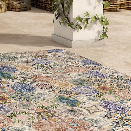 Carrelage hexagonal patchwork mexicain Itt VERACRUZ