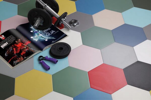 Carrelage hexagonal couleur patchwork Codicer BASIC HEX