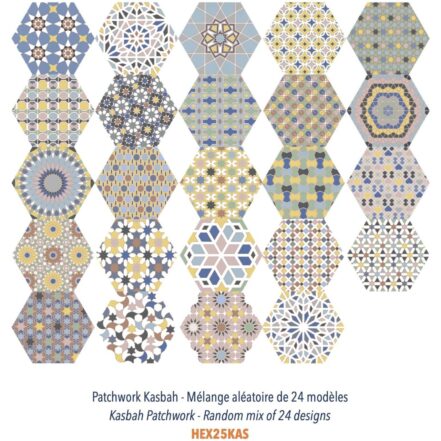 Carrelage hexagonal patchwork couleur Codicer KASBAH