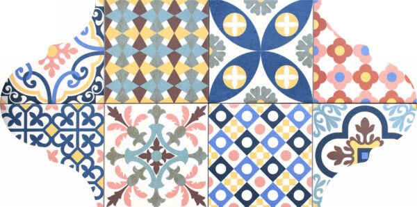 Carrelage patchwork sol et mur Codicer HOXO