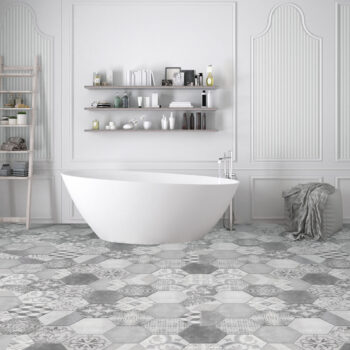 Carrelage patchwork hexagonal gris Itt NUUK