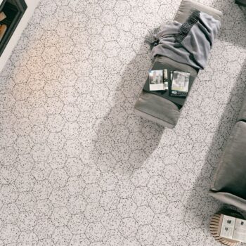 Carrelage terrazzo hexagonal blanc Codicer VENICE