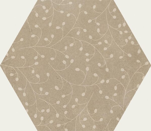 Carrelage hexagonal gris / beige ITT SEVEN - patchwork WARM