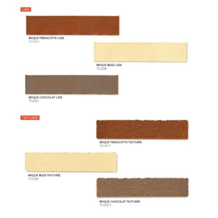 Brique de terre cuite bejmat naturel artisanal Diffusion Céramique BRICK - couleurs Terracotta, Beige, marron Chocolat