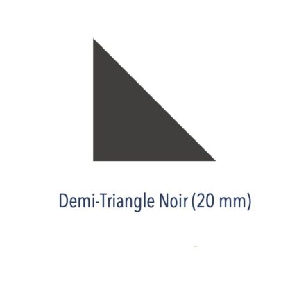 Carrelage cabochon NOIR - Demi Triangle 20mm - Diffusion Céramique OCTOGONE