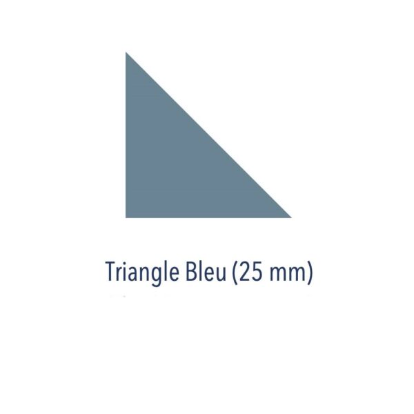 Carrelage cabochon BLEU - Triangle 25mm - Diffusion Céramique OCTOGONE