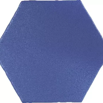 Carrelage hexagonal sol et mur pâte rouge - Cevica MARRAKECH couleur bleu AZUL