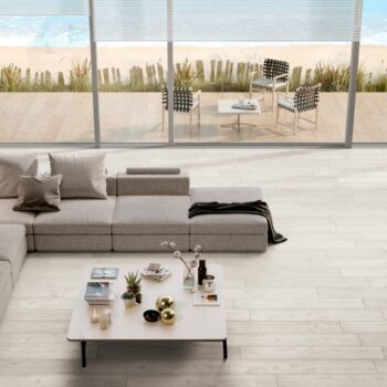 Carrelage imitation parquet Gardenia JUST-CODE 20x120cm couleur WHITE