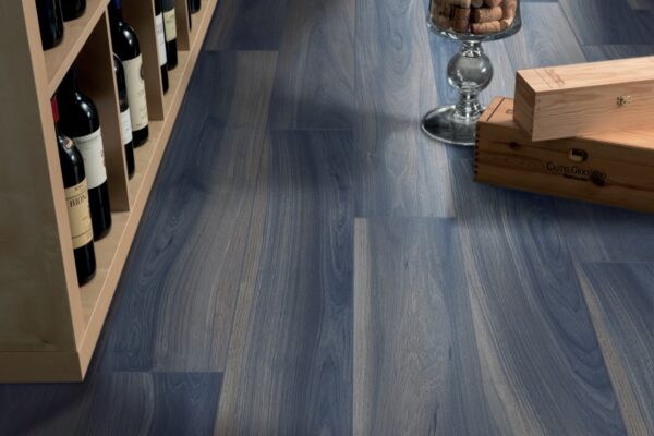 Carrelage imitation parquet bleu Gardenia Orchidea JUST COLOR - sol couleur BLUE