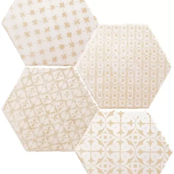 Carrelage hexagonal patchwork Cevica MARRAKECH - couleur MOSAIC ARENA