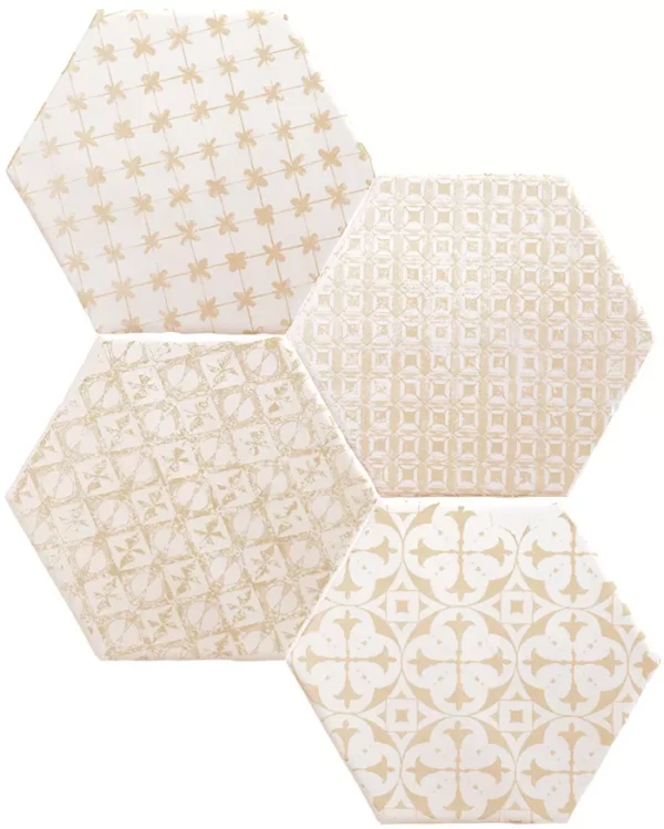 Carrelage hexagonal patchwork Cevica MARRAKECH - couleur MOSAIC ARENA