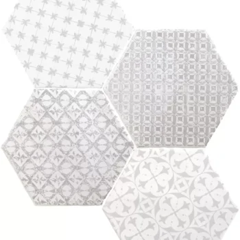 Carrelage hexagonal patchwork Cevica MARRAKECH - couleur MOSAIC GRIS