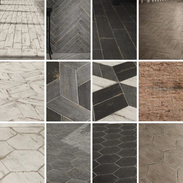 Carrelage imitation bois Natucer RETRO - hexagonal, chevron, parquet