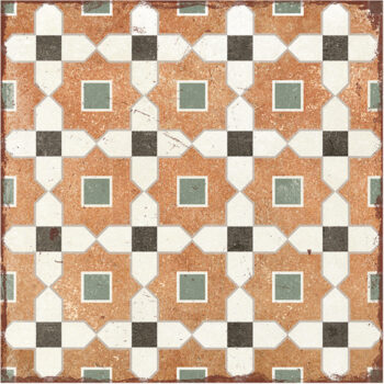 Carrelage imitation carreaux de ciment - Nanda Alhambra Tessina 20x20cm